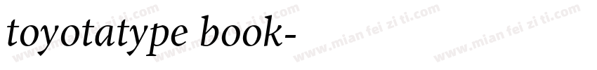 toyotatype book字体转换
